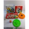 Image 1 : Badminton Birdies, Bingo & Snakes and Ladders Games, 300 pcs Puzzle and Frisbees