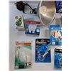 Image 5 : Desk Clip Lamp and Various Light Bulbs - As Is