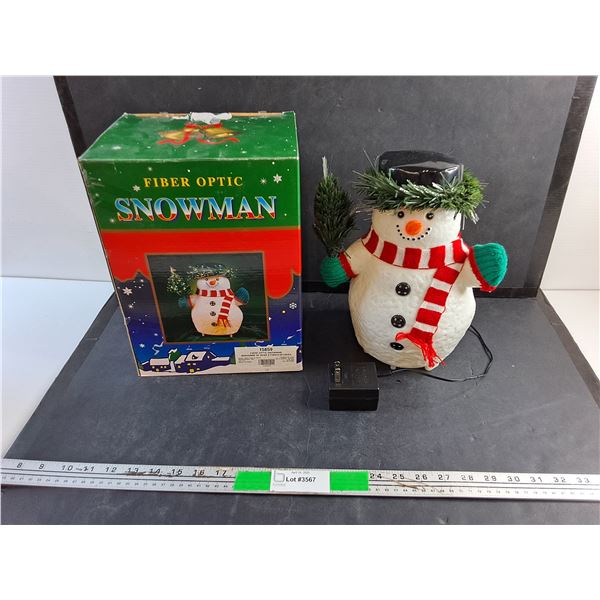 Fiber Optic Snowman