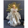 Image 2 : Light Up Christmas Angel Decoration and Ceramic Candle Holder