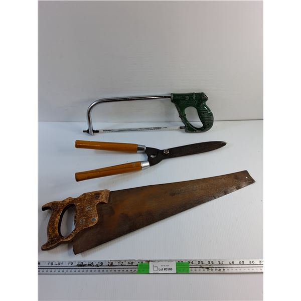 (2) Hand Saws and Gardening Shears