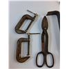 Image 2 : C Clamps, Pry Bar, Tin Shears, Saw Blades, Ruler and Nail Pullers