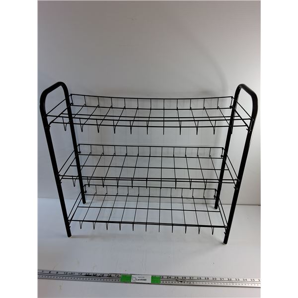 3 Tier Shoe Rack - 25 x 23 x 9" - Pickup Preferred