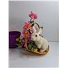 Image 4 : Planters, Flower Vase, Artificial Plant and Easter Bunny Decor