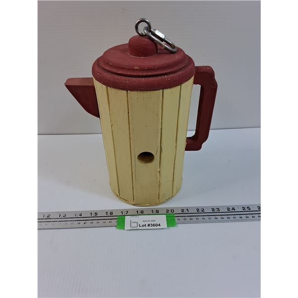 Wooden Kettle Bird House