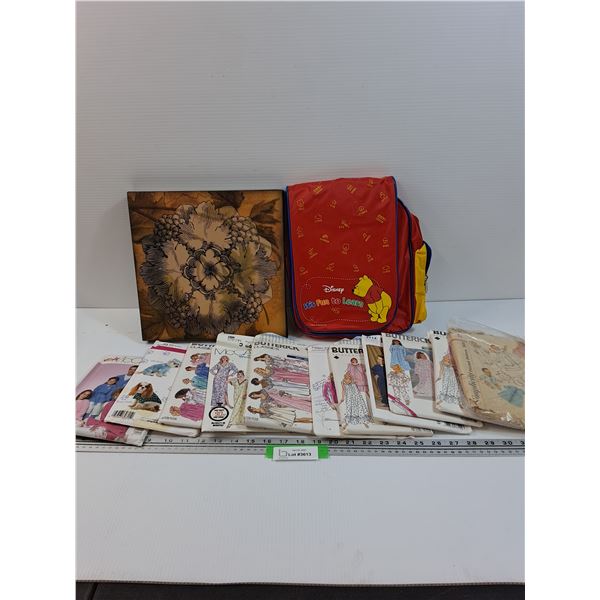Disney Winnie the Pooh Backpack, Flower Picture, (11) Sewing Patterns - Assorted