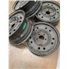 Image 4 : (4) Snow Tire Rims - 17" x 8" - Cannot Ship