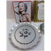 Image 3 : Marylin Monroe Picture, Quinn Poem in Frame, Floral Serving Platter, Angel Collector Plate
