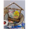 Image 3 : Seasonal Holiday Items in Wicker Basket: Easter, Christmas