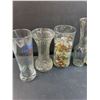 Image 2 : (6) Vases - Assorted & Decorative Glass Stones