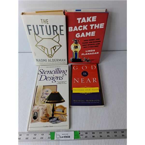 (4) Books- Stencilling Designs, Take Back the Game, Misc.