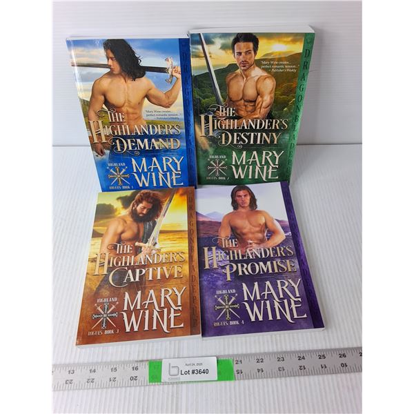 (4) Highland Rogue Books by Mary Wine
