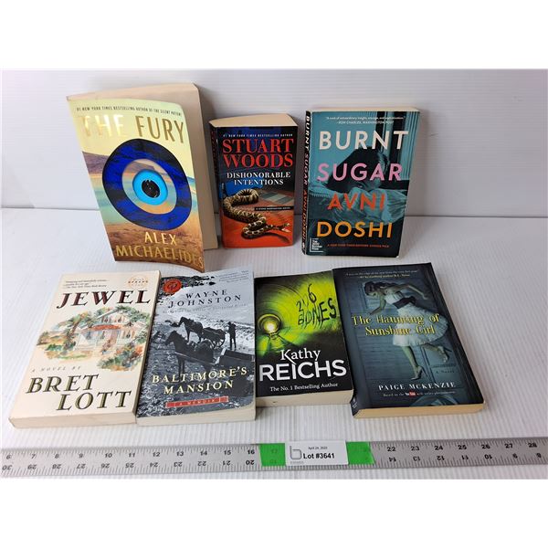 (7) Adult Books- Burnt Sugar, 206 Bones, Baltimore's Mansion, Misc.