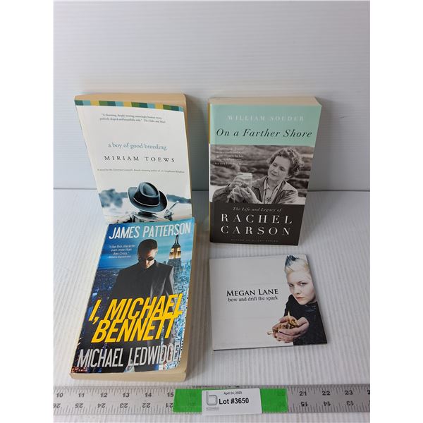 (3) Books- On a Farther Shore, Misc., Megan Lane CD