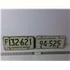 Image 1 : (2) Saskatchewan Vintage License Plates- 1970/74
