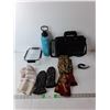 Image 1 : Small Portfolio Bag, Plastic Food Container, Digital Watch-Working