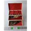 Image 1 : 3 Tier Jewelry Box with Jewelry