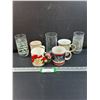 Image 1 : (4) Mugs & (3) Christmas Glasses