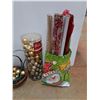 Image 2 : *Christmas Tree Ornaments, Wicker Basket and Gift Wrappers