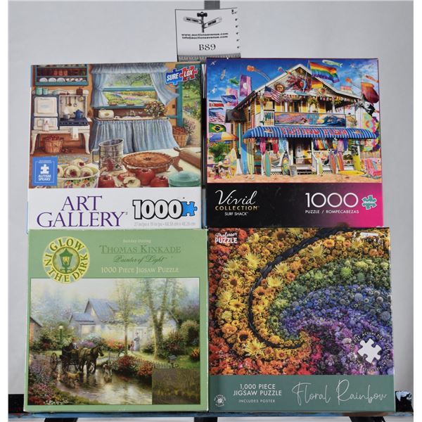 Lot of 4 Puzzles