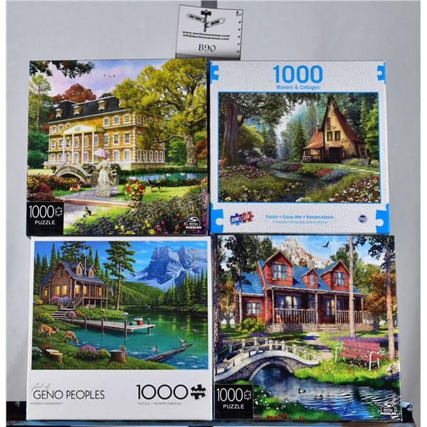 Lot of 4 Puzzles