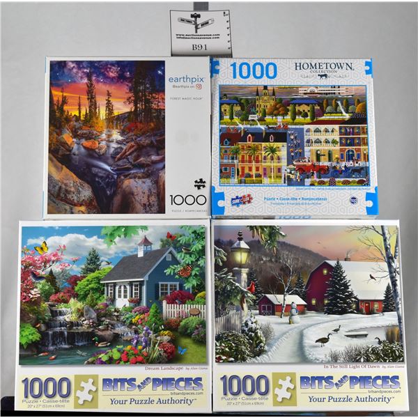 Lot of 4 Puzzles