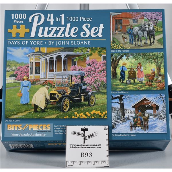 Bits and Pieces 4 in 1 Puzzle Set