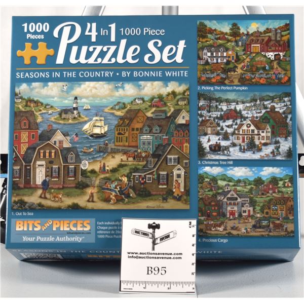 Bits and Pieces 4 in 1 Puzzle Set