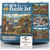 Image 1 : Bits and Pieces 4 in 1 Puzzle Set