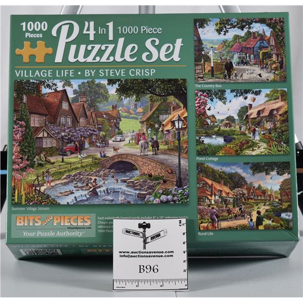 Bits and Pieces 4 in 1 Puzzle Set