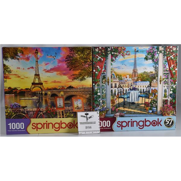 Lot of 2 Springbok Puzzles