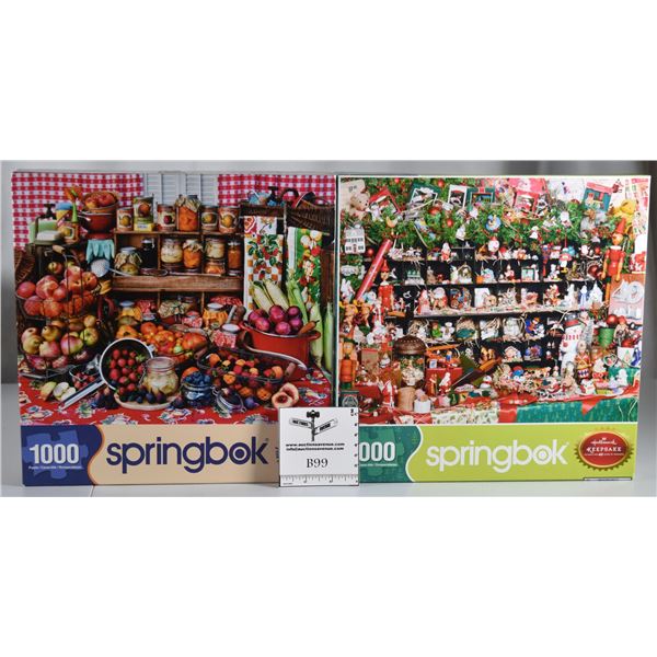 Lot of 2 Springbok Puzzles