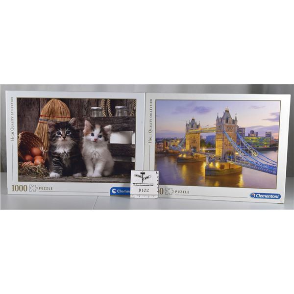 Lot of 2 Clementoni Puzzles