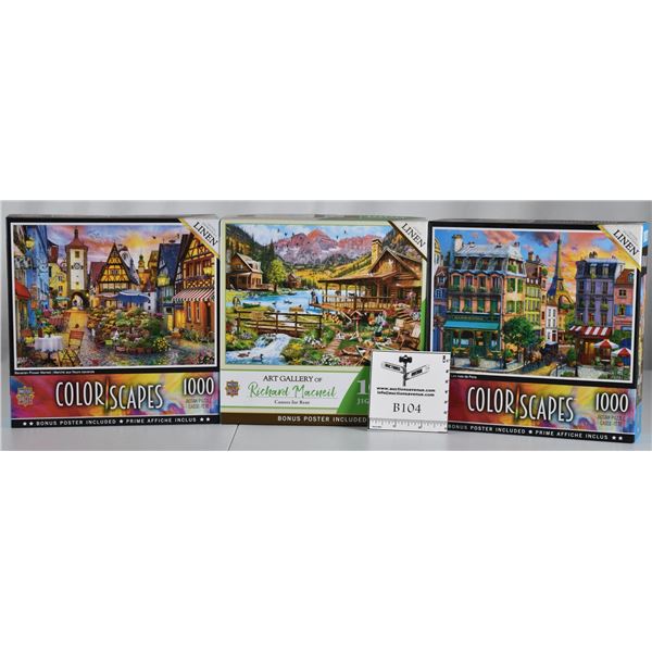 Lot of 3 Puzzles