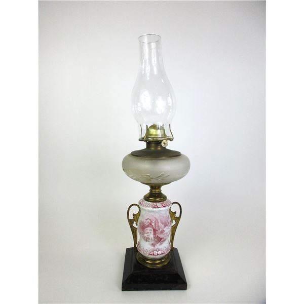 Fancy Victorian Oil Lamp
