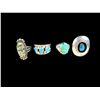 Image 1 : 4 Turquoise Rings- 1 Marked Sterling