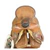 Image 2 : Unmarked Roughout Saddle- 15.5" Seat- Good Sheepskin- Decent Condition- Stand Does Not Sell