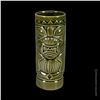 Image 2 : ORCHIDS OF HAWAII GREEN TIKI MUG SET of FOUR (4) - GREEN TWO-FACED TIKI, SMILING TIKI & TWO (2) MINT