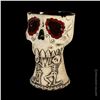 Image 2 : DAVID LOZEAU DESIGNED SUGAR SKULL-RED EDITION MUG BY TIKI FARM.