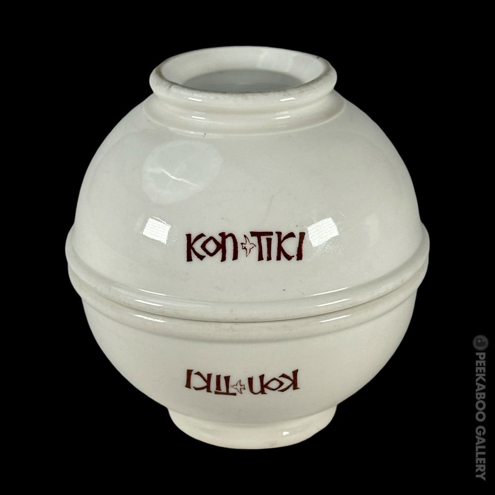 SET OF TWO (2) STEVE CRANE'S KON-TIKI RICE SERVING BOWLS.