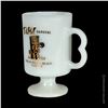 Image 2 : TIKI GARDENS WHITE GLASS PEDESTAL COFFEE MUG.