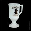 Image 2 : TIKI GARDENS WHITE GLASS PEDESTAL COFFEE MUG. - B