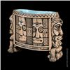 Image 2 : MUNKTIKI "TAHITI BAR" BOWL BROWN SIGNED & NUMBERED 204/250 IN ORIG. BOX.