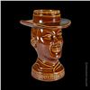 Image 2 : DON THE BEACHCOMBER BROWN TIKI FARM SHORT NECK TIKI MUG.