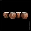 Image 2 : SET OF FOUR (4) TRADER VIC'S COCONUT MUGS.