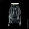 Image 1 : TRADER VIC'S SUFFERING BASTARD SATIN BLACK TIKI MUG.