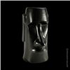 Image 1 : "THE TIKIS" THEME PARK BLACK MOAI TIKI MUG w/ ORIGINAL OMC STICKER.