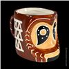 Image 2 : MAI-KAI ABELAM "OWL MASK" HANDLED TIKI MUG.