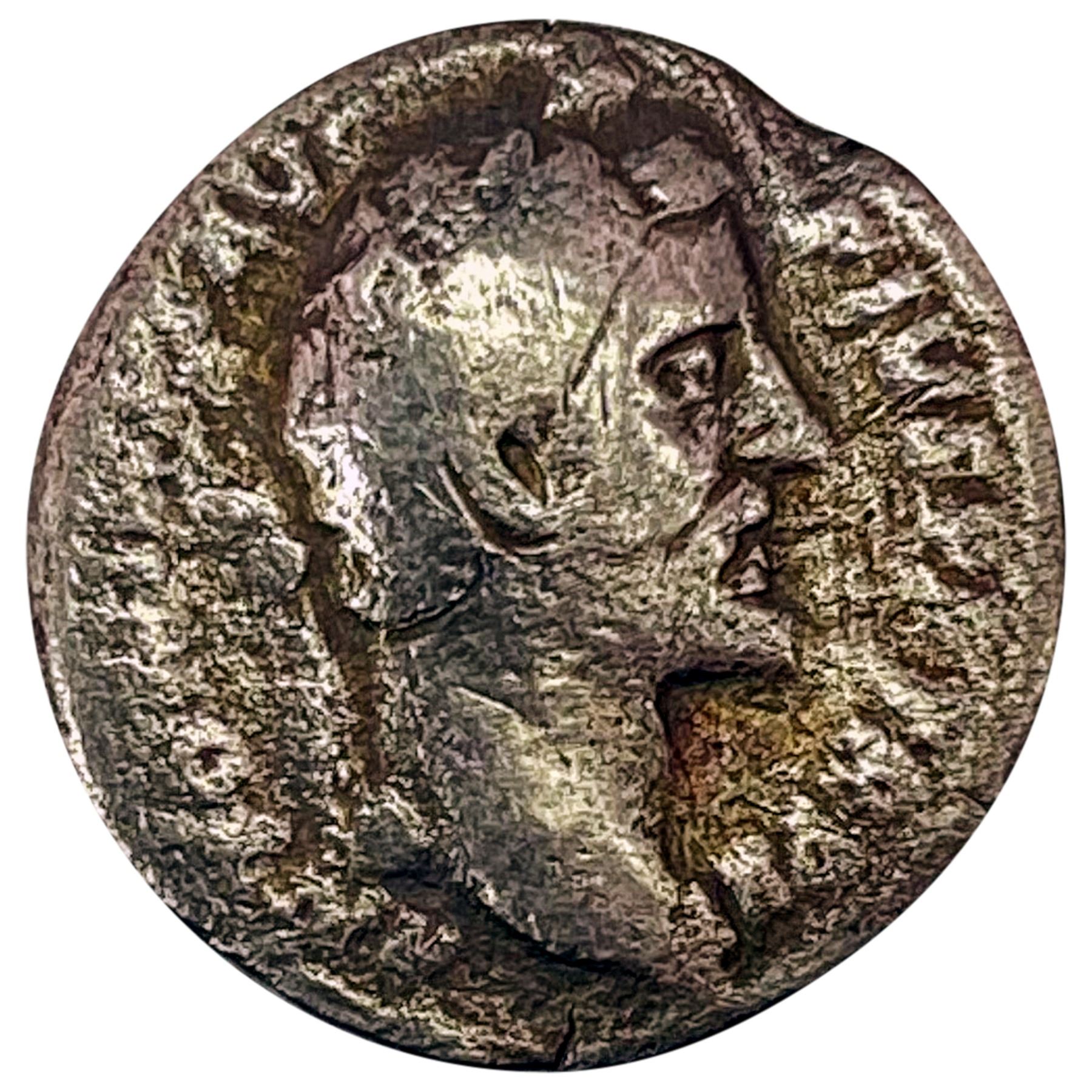 Roman Ant. Pius 138-161 AD Silver Denarius ABOUT UNCIRCULATED