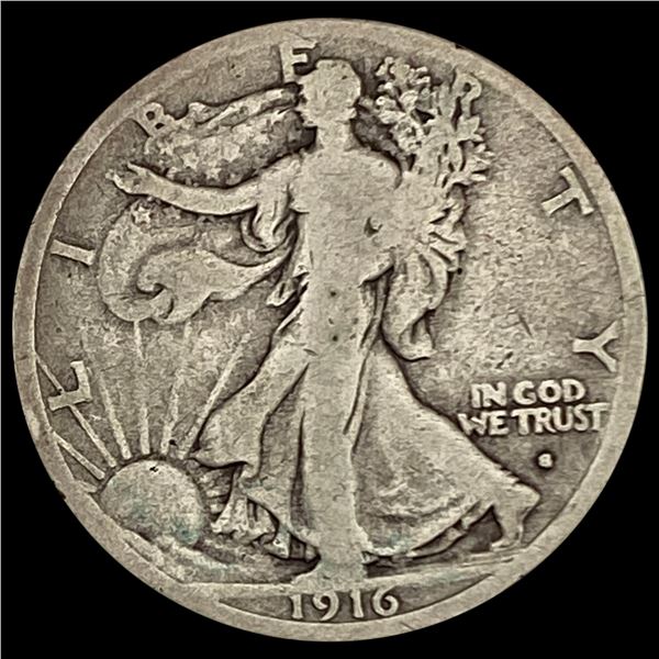1916-S Walking Liberty Half Dollar NICELY CIRCULATED